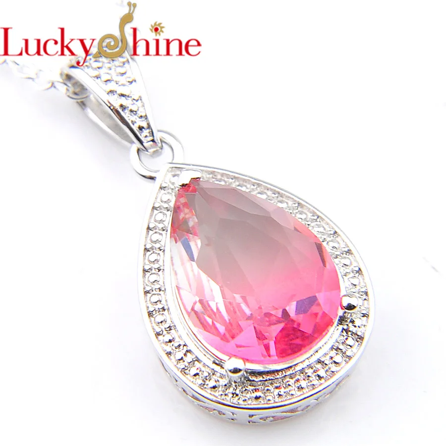 Luckyshine различные варианты винтажные капли воды двухцветные турмалиновые