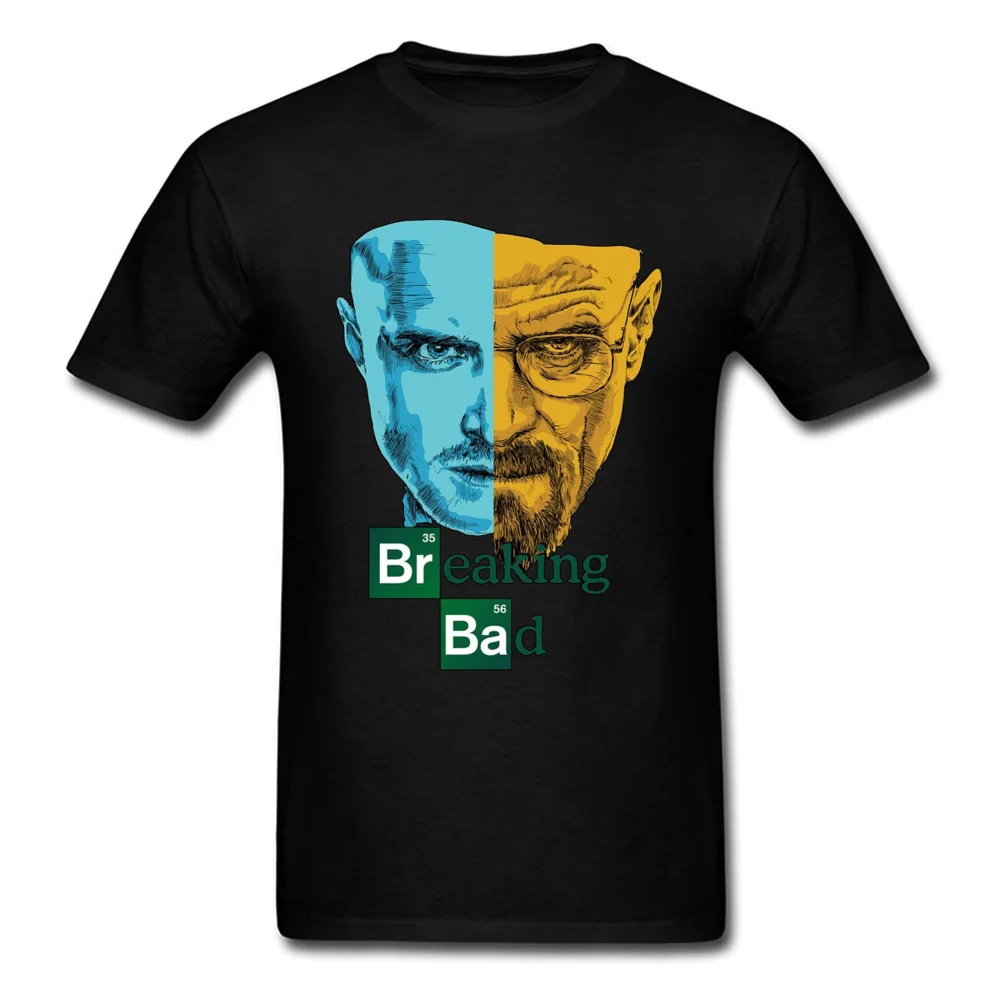 Breaking Bad T-shirts For Men Walter White Print Tops Cool Jesse Pinkman Tees Cotton Tshirt Mens Summer Streetwear TV Series Man