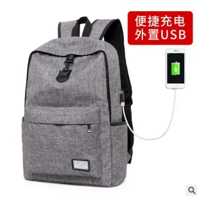 

New Design USB Charging Men's Backpacks Male Casual Travel women Teenagers Student School Bags Simple Notebook Laptop Backpack
