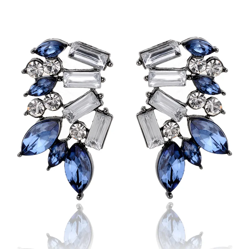 Серьги LUBOV Angel Wings элегантные женские акриловые камни Смола серьги-гвоздики эффектные для женщин и девочек Горячая Распродажа вечерние ювелирные изделия