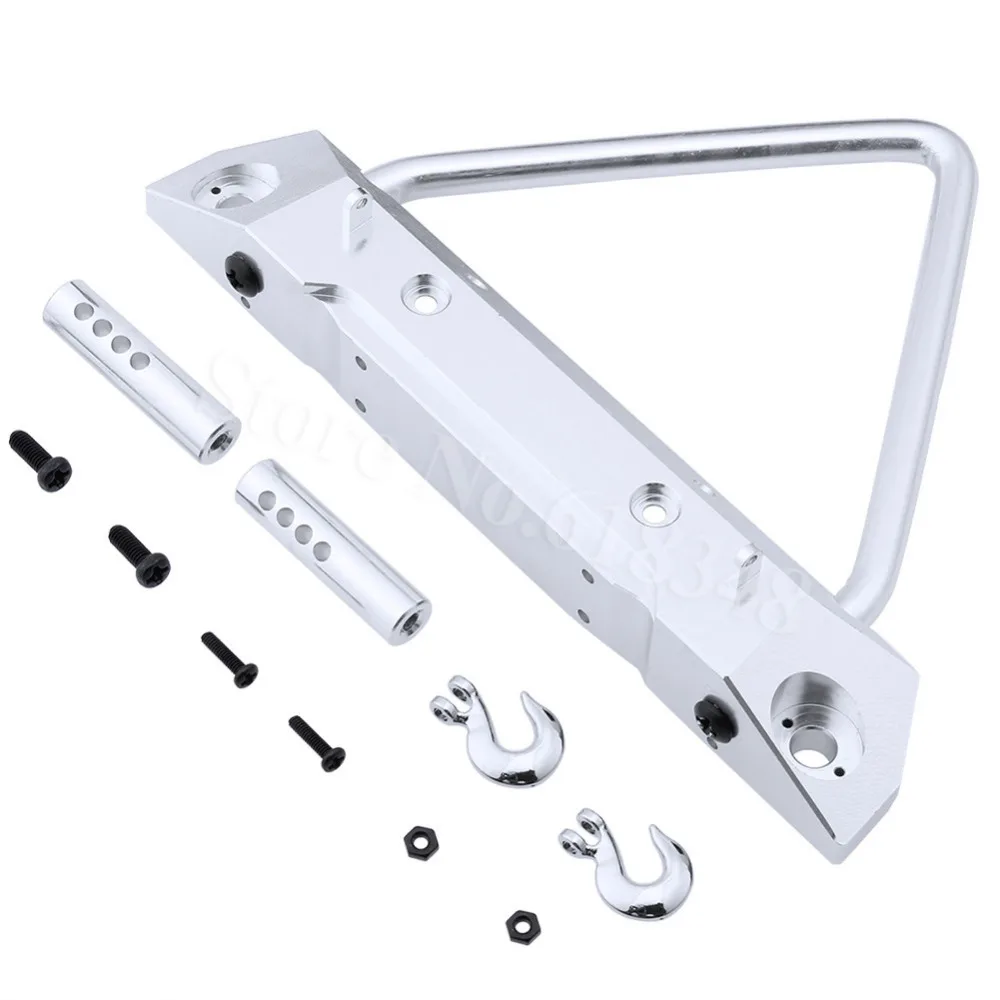 

Передний бампер из алюминиевого сплава с металлическим буксировочным крючком для радиоуправляемых моделей Traxxas TRX-4 TRX4 Trail Crawler 1/10 Hop Up Parts