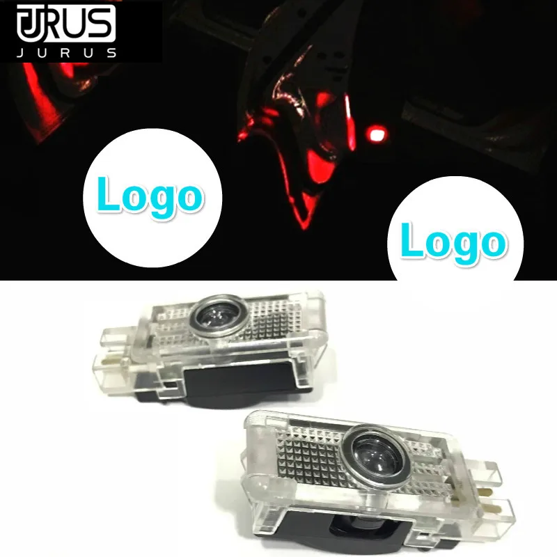 JURUS LED дверь автомобиля Добро пожаловать Свет Логотип лазерный проектор призрак