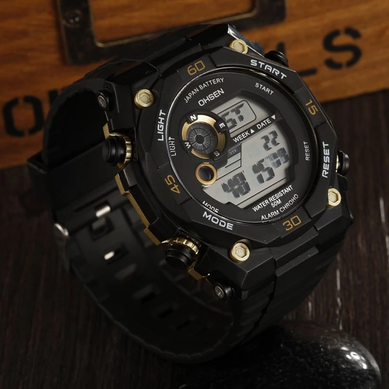 Часы наручные мужские светодиодные цифровые модные электронные