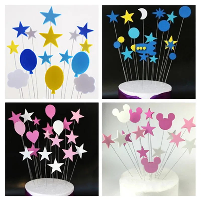 5 комплектов декоративный флаг для торта со звездами | Дом и сад