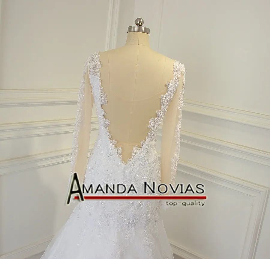 Сексуальная Открытая спина реальные фотографии Свадебное Платье Аманда novias robe de mariee