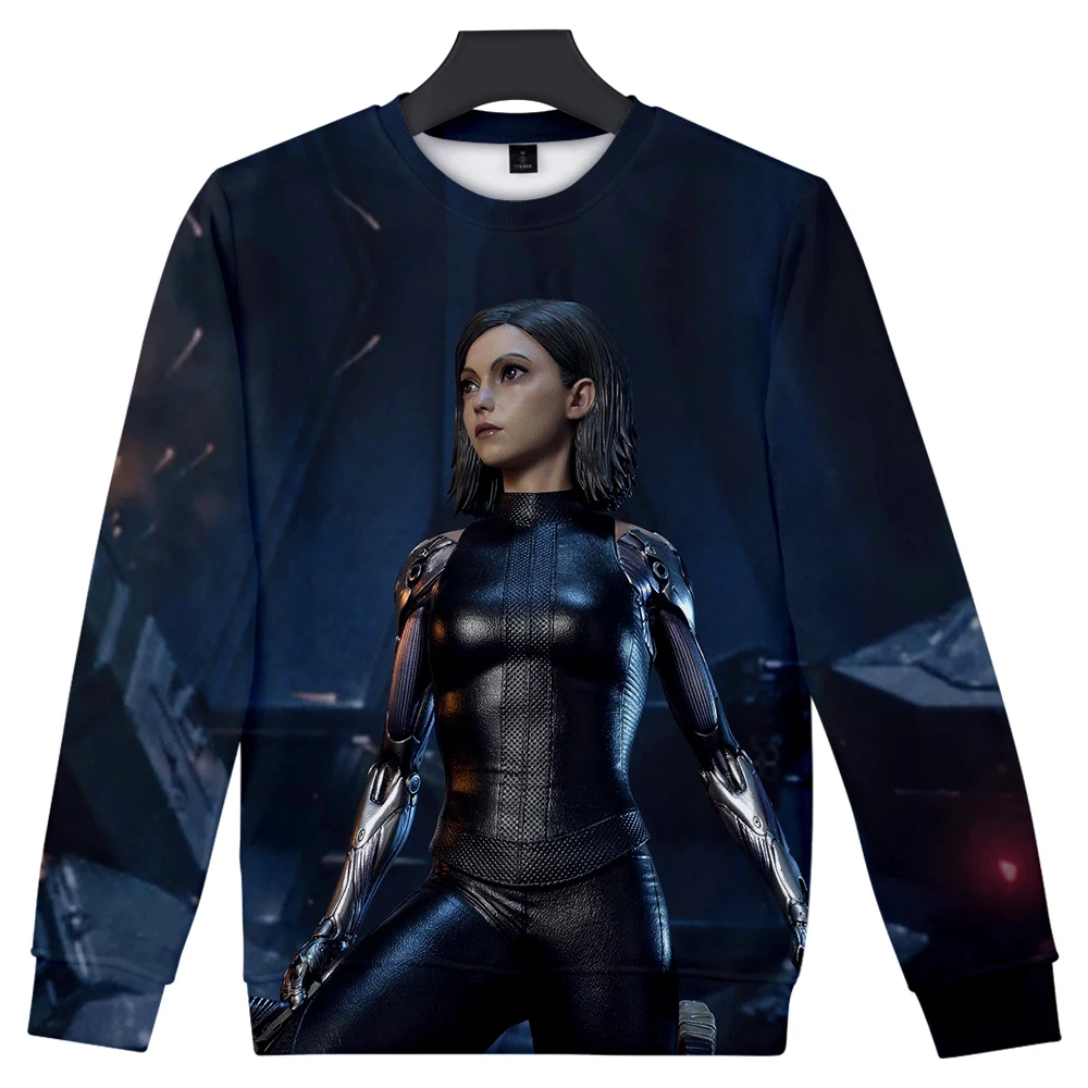 Alita Battle Angel 3D с принтом и О-образным вырезом для женщин/Мужская модная одежда