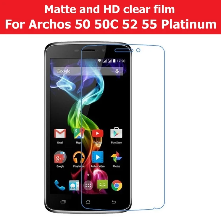 HD прозрачный глянцевый фильм для Archos latinum 50C Platinum 55 52 матовая пленка с