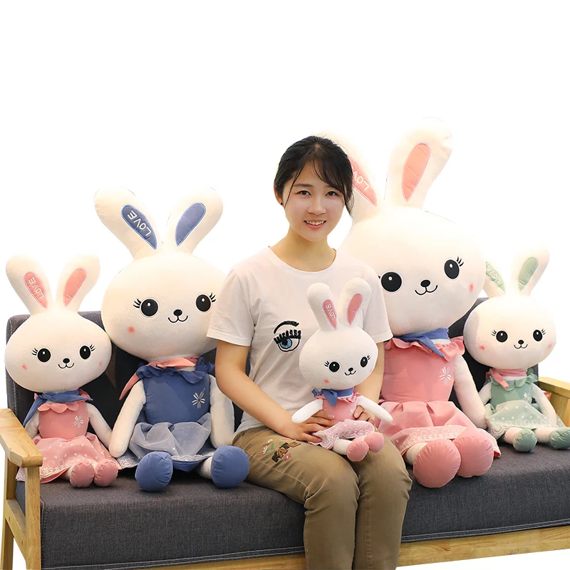 Dorimytrader kawaii принцесса платье Кролик плюшевая кукла Большая мягкая мультяшная