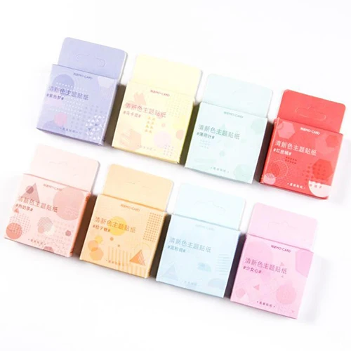 46 шт./кор. красочные дизайнерские наклейки Новинка радужные цвета подарочные