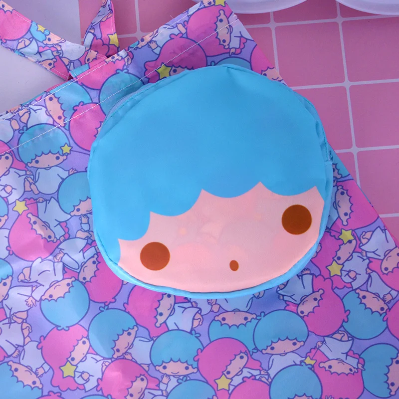 see chart Ivyye 1 шт. персонажи Little Twin Stars модные аниме Компактная сумка для покупок многоразовый тотализатор складной Сумки сумки для хранения - Цвет: see chart