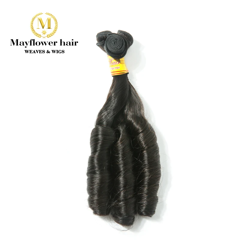 MFH двойные вытянутые Волосы remy расширение Фунми волосы натуральный цвет романтичные кудри 10-1" Смешанная Длина 1/2/3/4 Связки