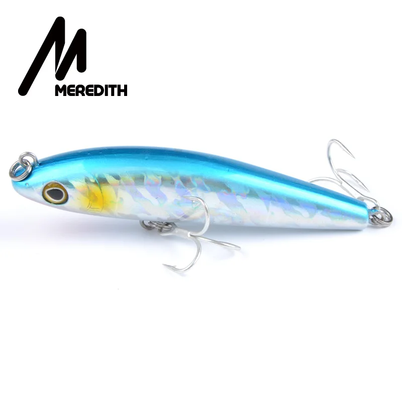 A Популярная модель рыболовной приманки от Meredith в розницу, жесткая приманка разных цветов, поппер 90 мм 15,5 г, плавающие наживки - Цвет: A
