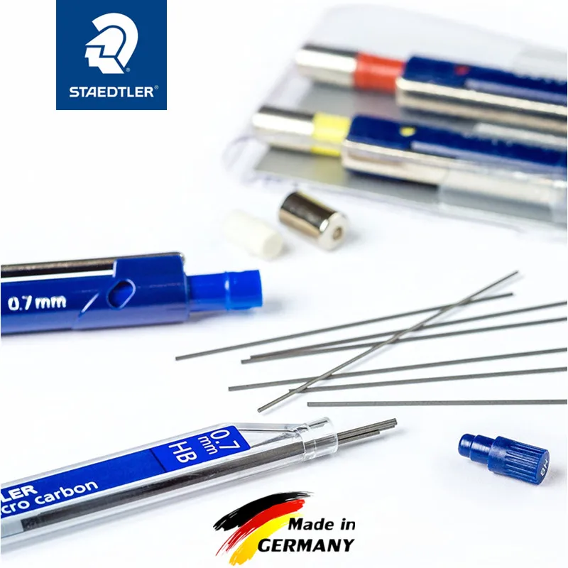 1 шт. Staedtler 250 механический карандаш свинцово супер тонкой без раскалывания 0,3/0,5/0,7/0,9/1,3 2 h/h/HB/B Mars Micro углеродный полимерный пополнения чернил