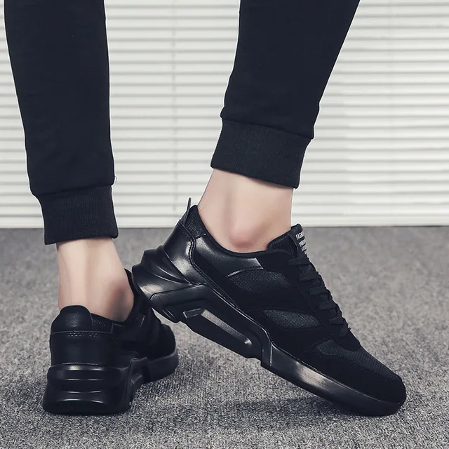 2019 new men's casual Korean version of the trend British versatile increase old man's shoes... | Обувь