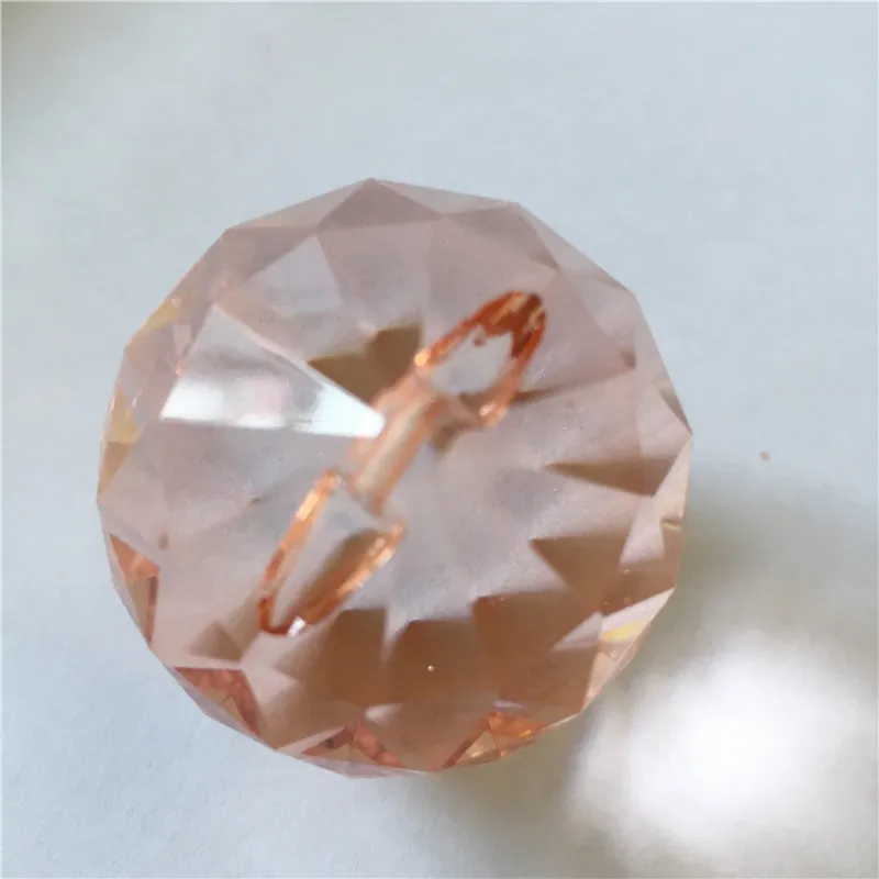 Красивые цвета 5 шт. 40 мм ярко розовые хрустальные призматические шары Висячие