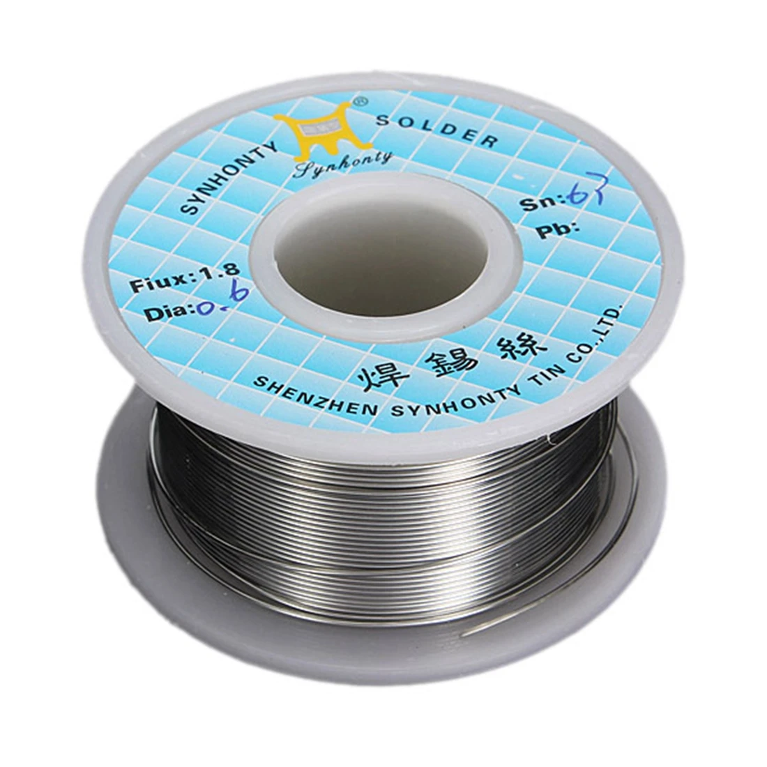 SCLS Generisch 0.6mm 50G 65ft 63/37 Rosin Core Flux 1.8% Tin Lead Roll Soldering Solder Wire | Электроника