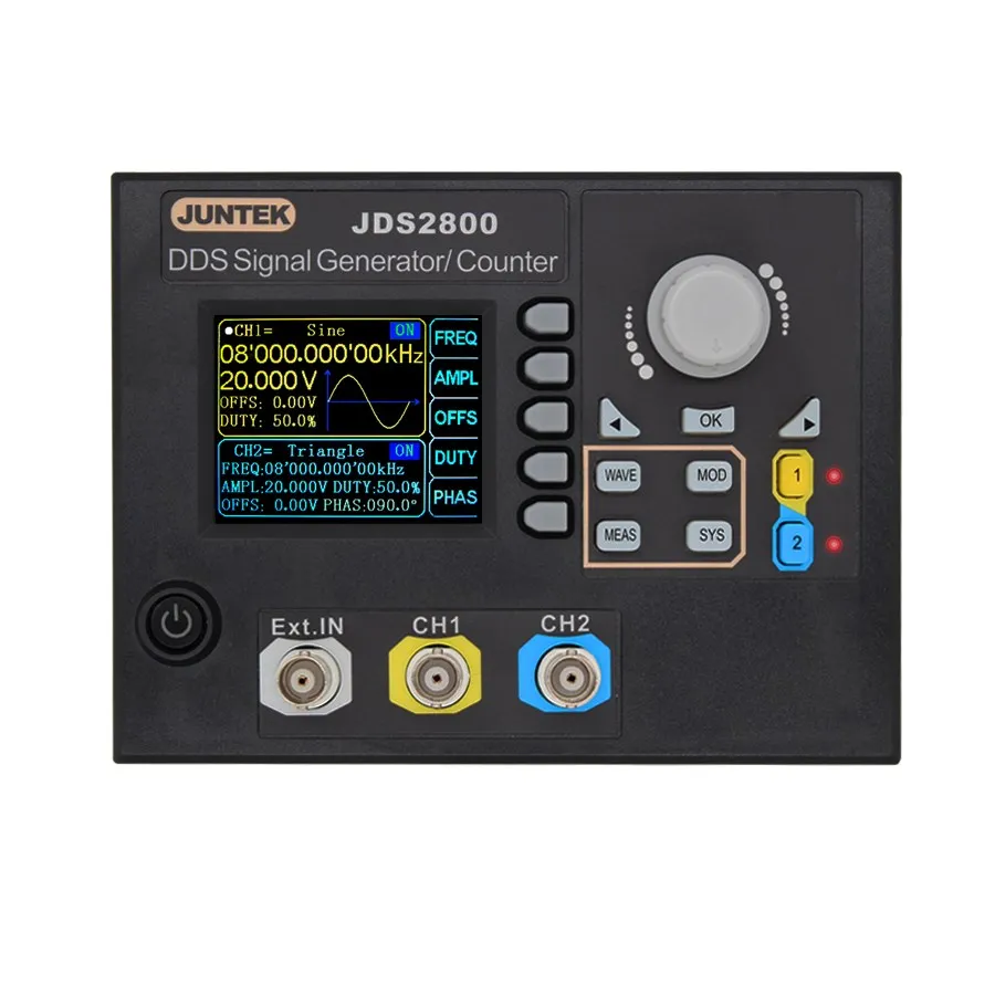 JDS2800 15 МГц цифровая двухканальный DDS генератор Функция сигналов произвольной