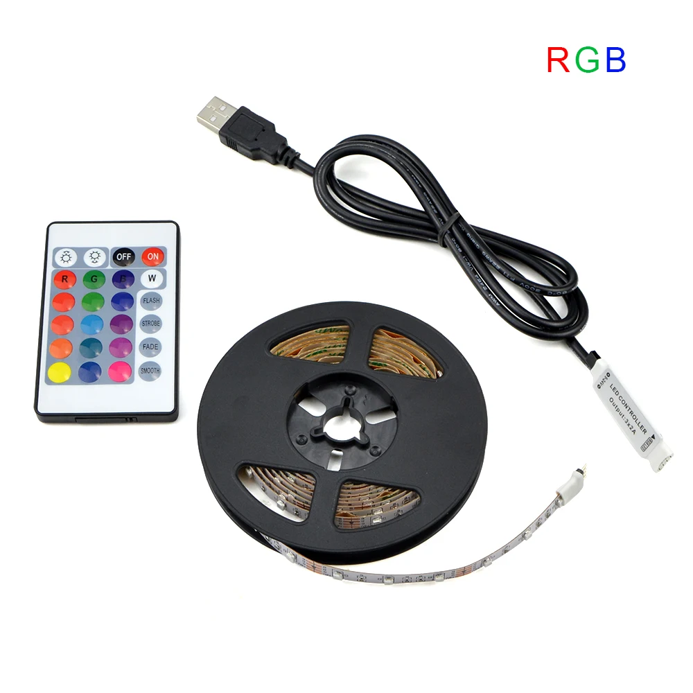 

LED Strip light RGB /White/Warm White 5V USB Power 2835 3528 SMD HDTV TV Desktop PC Screen Backlight & Bias lighting 1M 2M 3M 4M