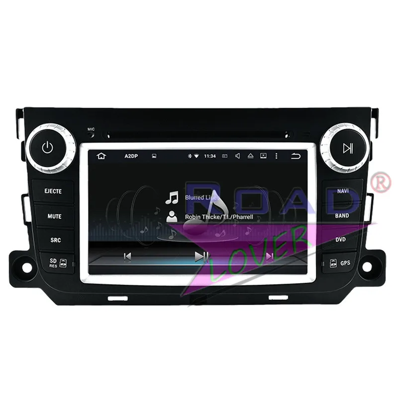 Roadlover Android 8 0 автомобильный DVD плеер авторадио для Benz Smart Fortwo 2012 Стерео GPS навигация