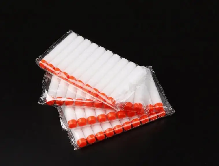 40pc white Luminous 50 шт. для пуль Nerf, мягкая полая головка 7,2 см, запасная игрушка дартс, пули для пуль серии Nerf, бластеры, рождественский подарок для детей - Цвет: 40pc white Luminous