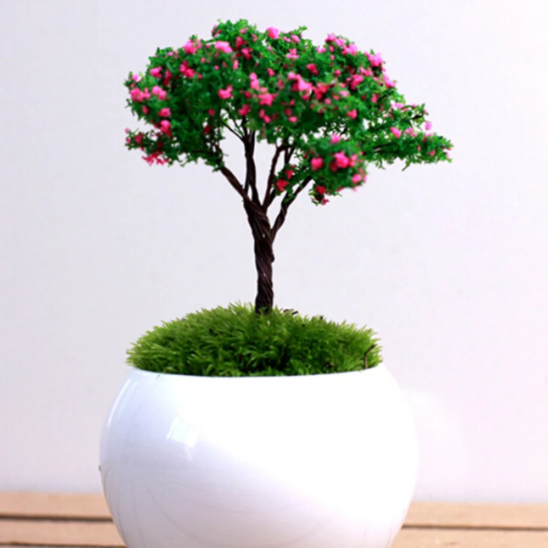 1 шт. миниатюрные Сакура Дерево растения сказочные садовые аксессуары кукольный