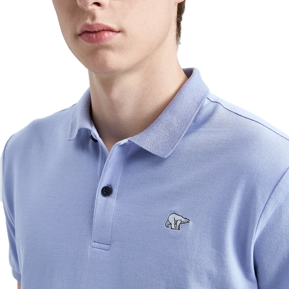 Pioneer Camp Golf Polo рубашка мужская из хлопка с коротким рукавом Повседневная Мужская s Polo Базовая летняя розовая фиолетовая темно-синяя рубашка поло мужская