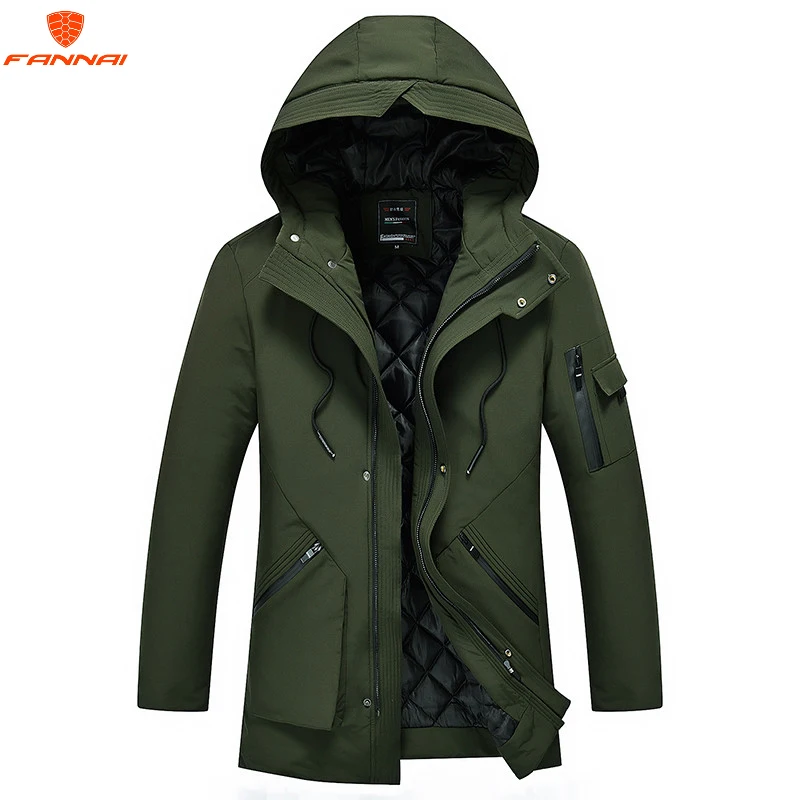 Новинка 2018 брендовая одежда куртки зимнее пальто толстый теплый мужской пуховик