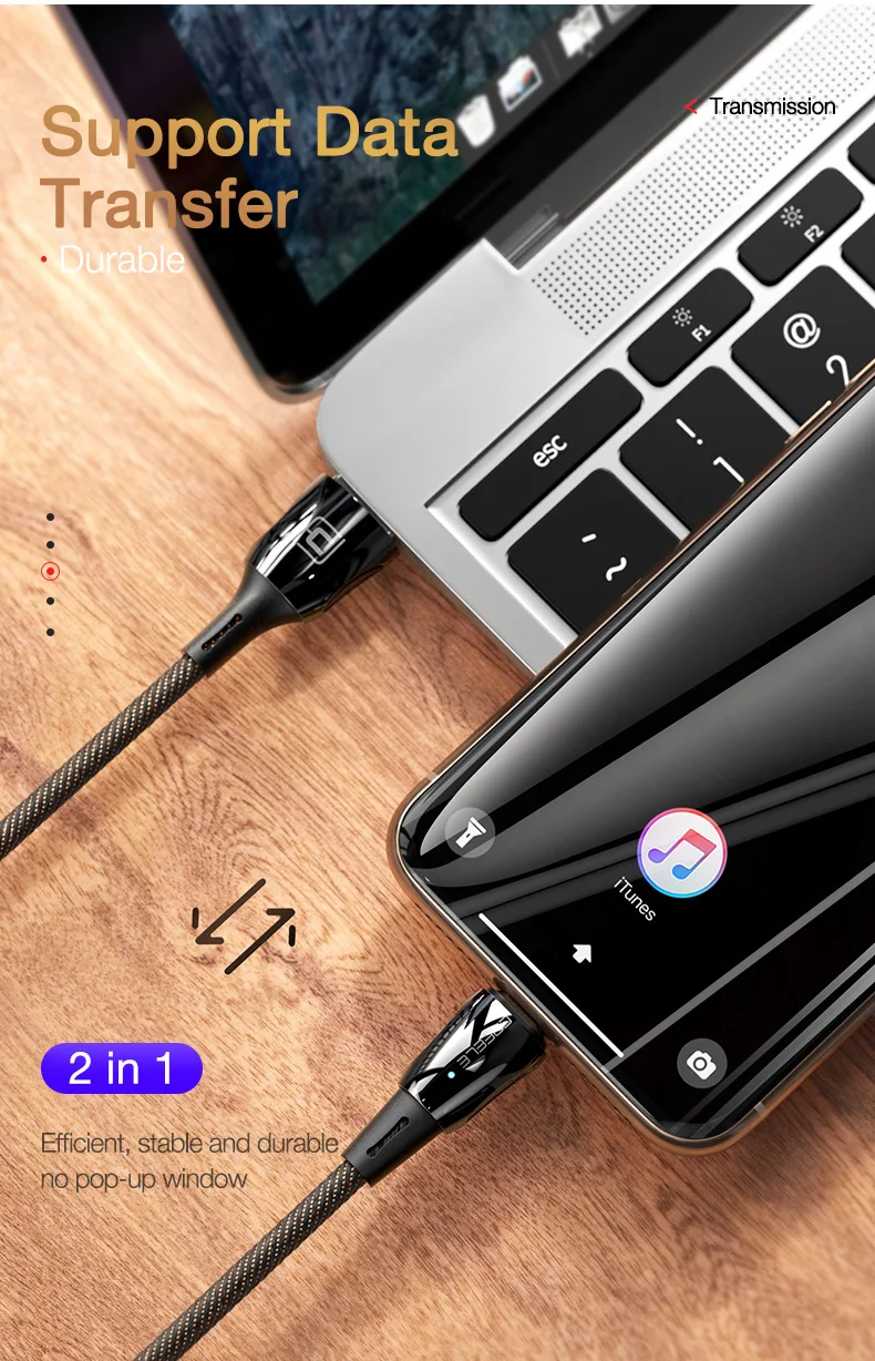 Cafele QC3.0 Магнитный USB кабель для iPhone type C Micro USB кабель для зарядки для iPhone X XS Xiaomi 9 huawei P30 Pro зарядный провод