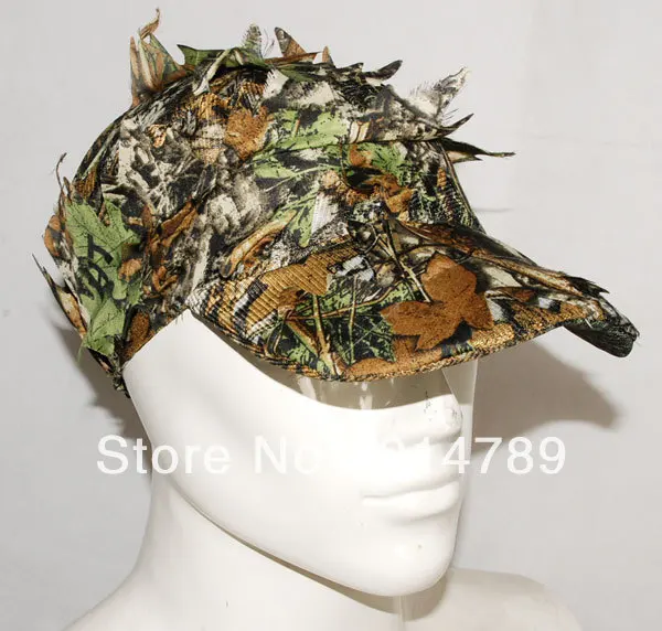 Камуфляжная охотничья сетчатая шляпа в виде листьев для страйкбола REALTREE 3D
