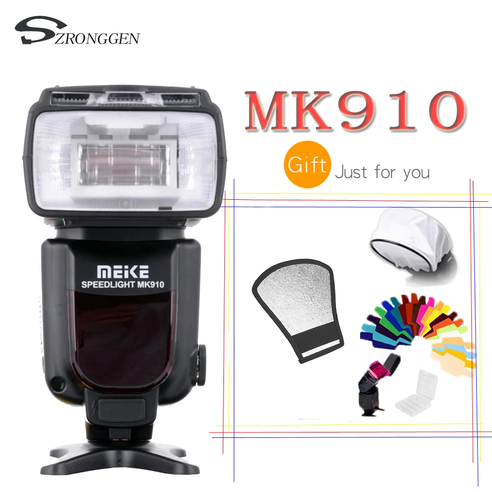 Meike MK-910 i-ttl вспышка Speedlite 1/8000s для Nikon SB-900 D4S D800 D3000 D3200 D5300 D7100 DSLR mk910 Meike MK 910