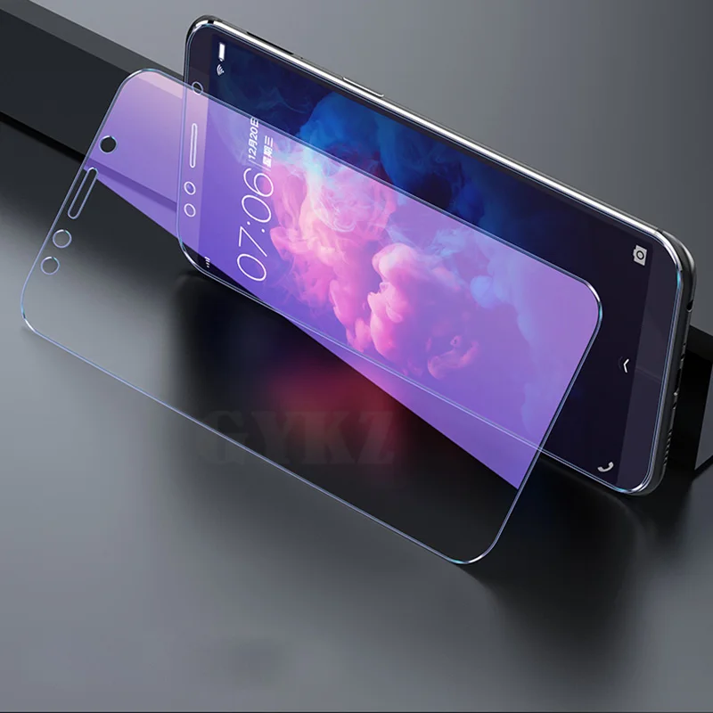 GYKZ 2 шт./лот полноэкранное закаленное стекло для Huawei Y7 Prime 2018 Защитное Blu ray пленка