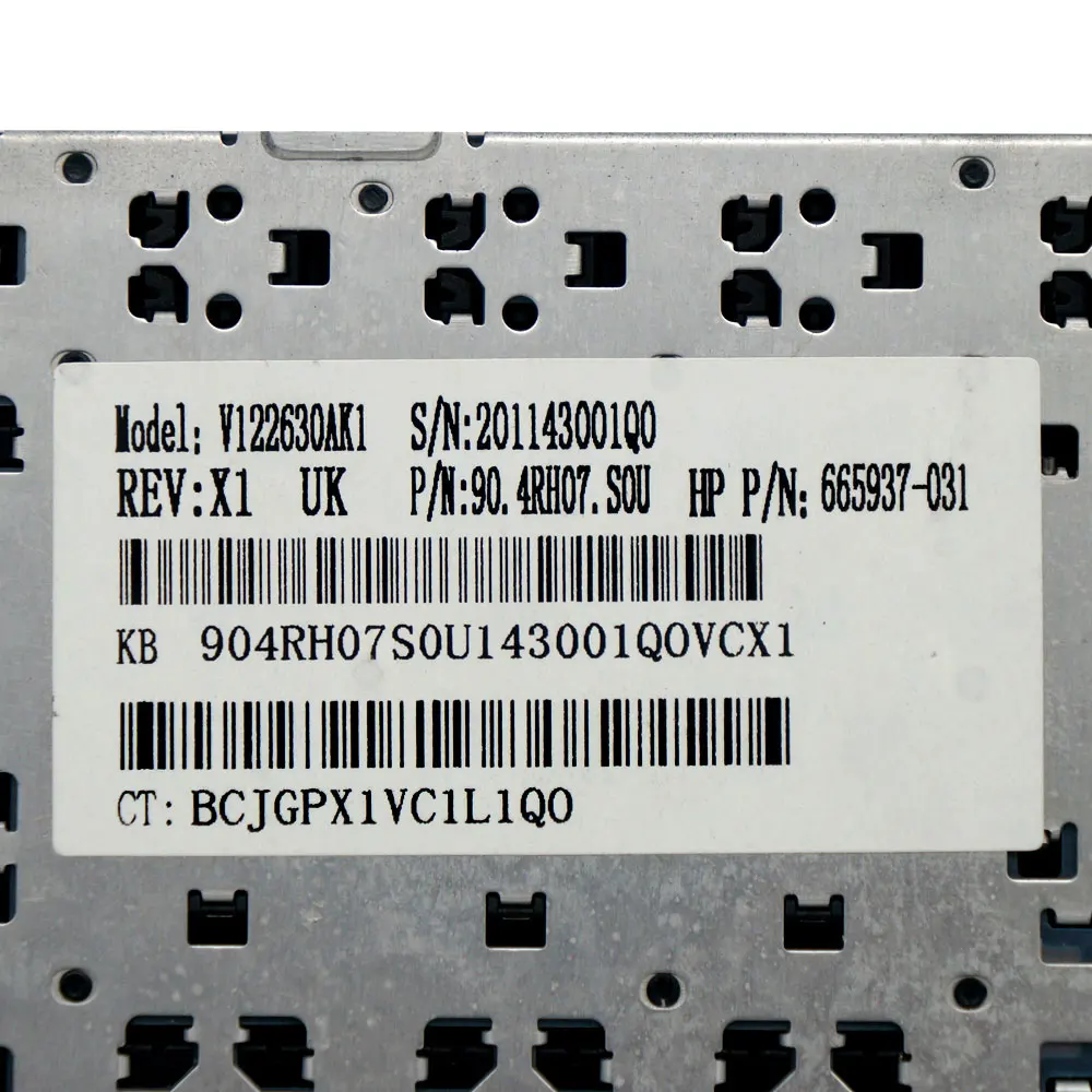 Новая клавиатура для HP Pavilion dv6-6000 665937-031 v122630a11 Великобритании Черный