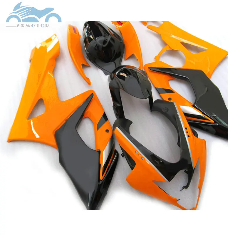 Пользовательские комплект обтекателей для Suzuki GSXR 1000 K5 K6 GSXR1000 2005 2006 спортивные Обтекатели набор 05 06 orange черный aftermark KP16