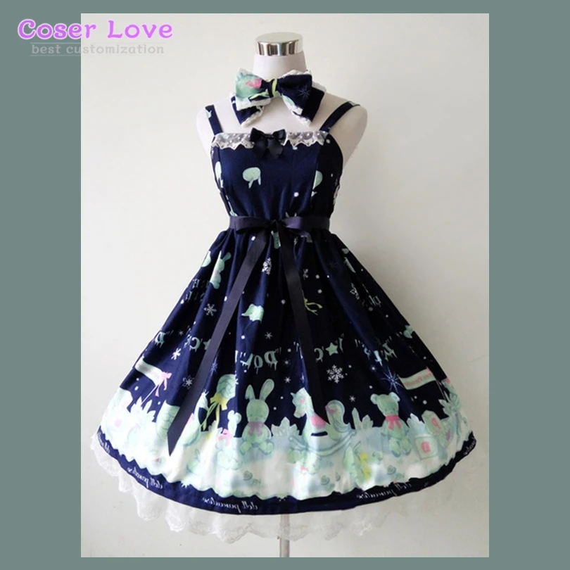 

Sweer Lolita Dress Ice Dolls JSK Chiffon Ruffles Lolita Jumper Skirt !