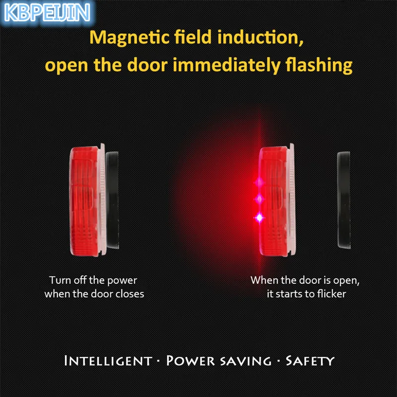 2 шт. автомобильные светодиодсветодиодный предупреждающие магнитные Мигающие