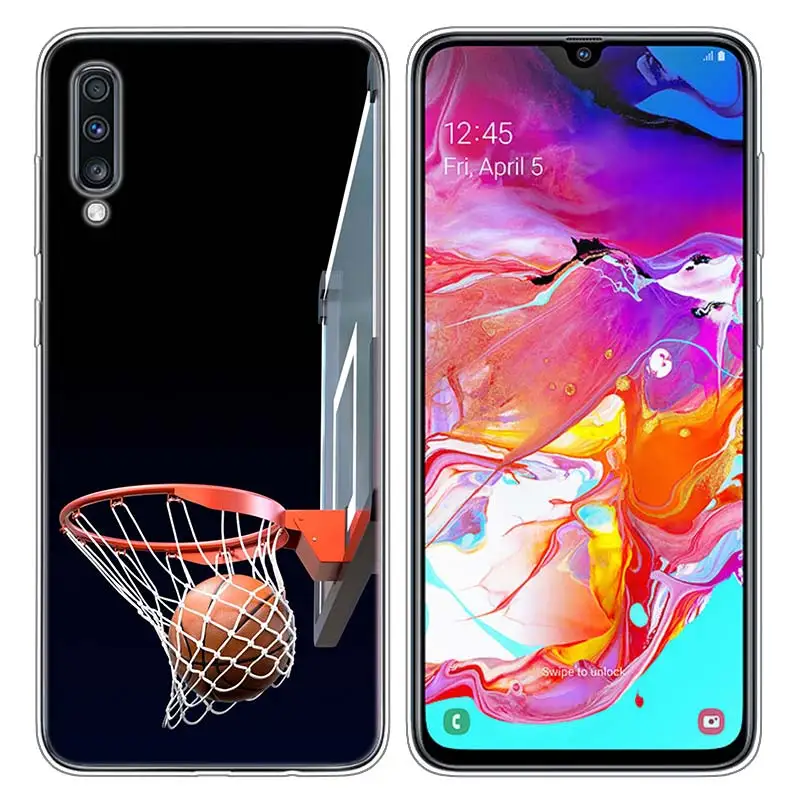 Прозрачный мягкий силиконовый чехол для телефона I Love Basketball для samsung Galaxy A10 A30 A40 A50 A70 - Цвет: Style 08