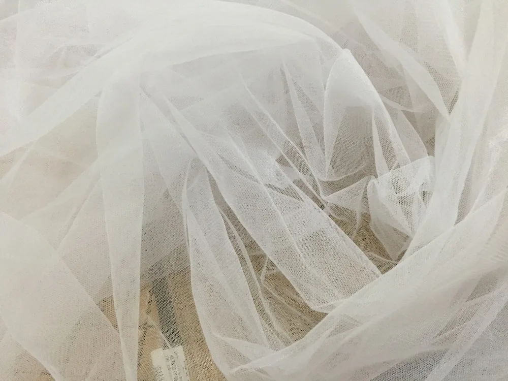 Хорошее качество Новый! Белая жесткая сетчатая тонкая фатиновая юбка 160 см ширина