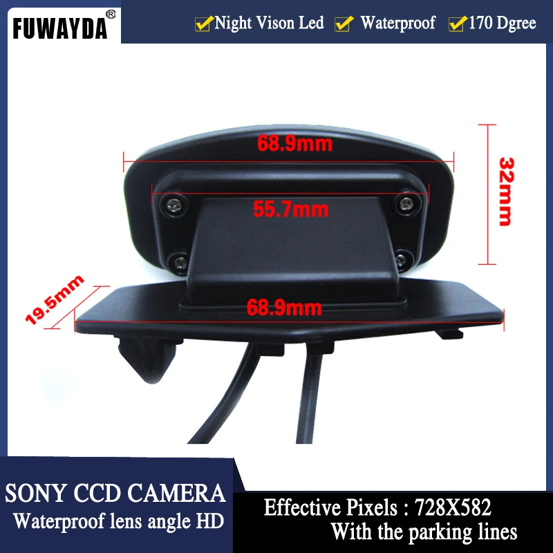 Автомобильная камера FUWAYDA 2 4 ГГц беспроводная HD обратная SONY CCD автомобильная