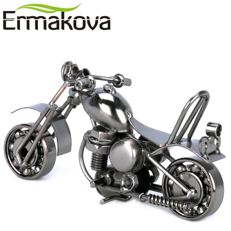 Металлическая модель мотоцикла ERMAKOVA фигурка двигателя железная подарок на день