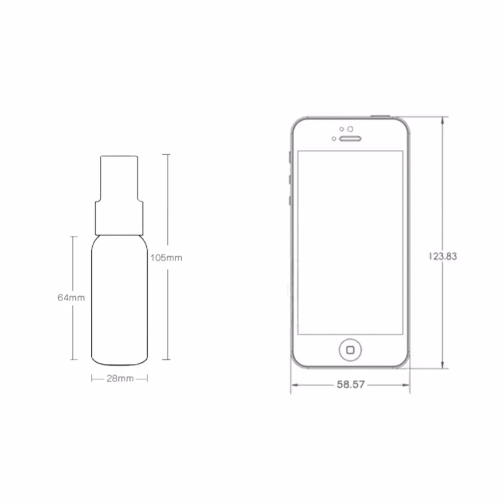 50 шт. парфюмерный распылитель бутылка с пульверизатором для путешествий