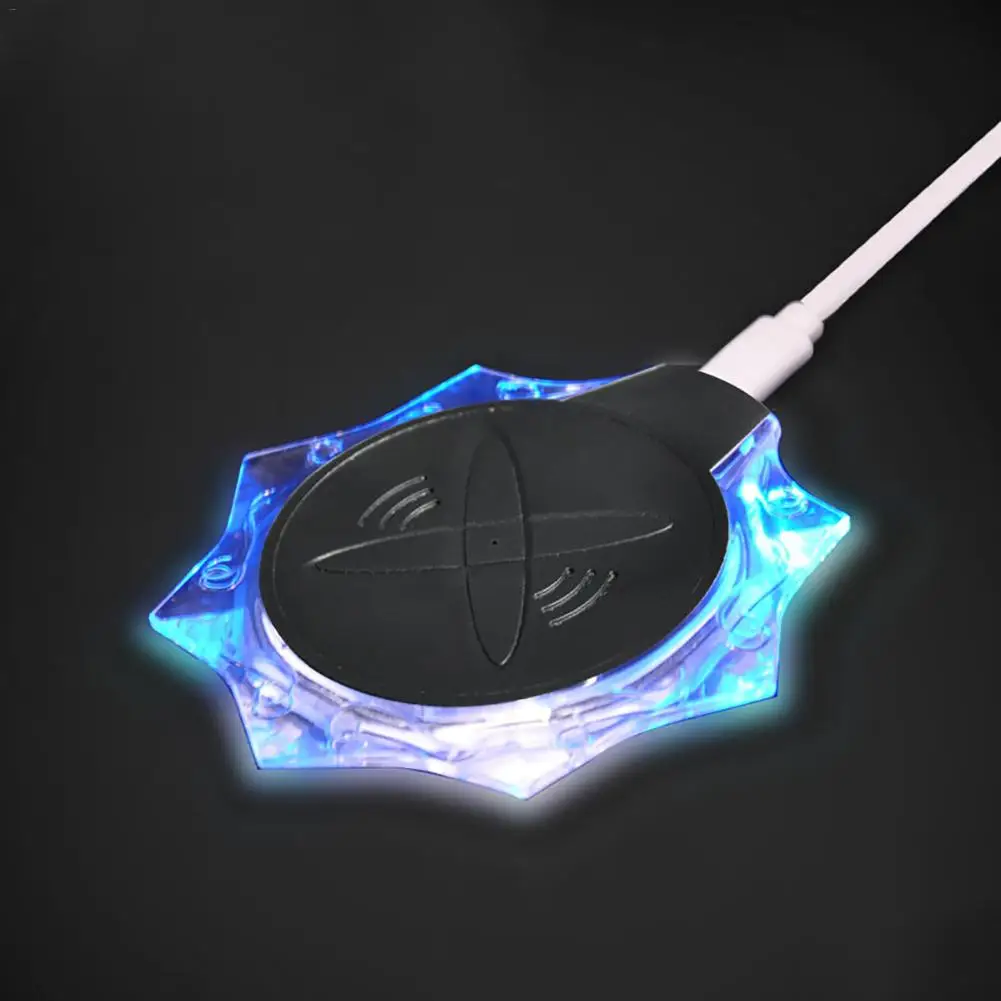 K10 кристалл USB беспроводное зарядное устройство Быстрая зарядка черный/белый Ультра тонкий беспроводной зарядный коврик для Apple Android мобильный телефон