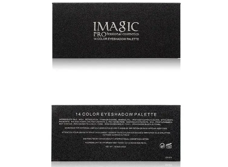 IMAGIC New fashion Beauty Boutique Renaissance Color Matte Shimmer waterpoof 14 Eyeshadow Palette make up brush 2018 |