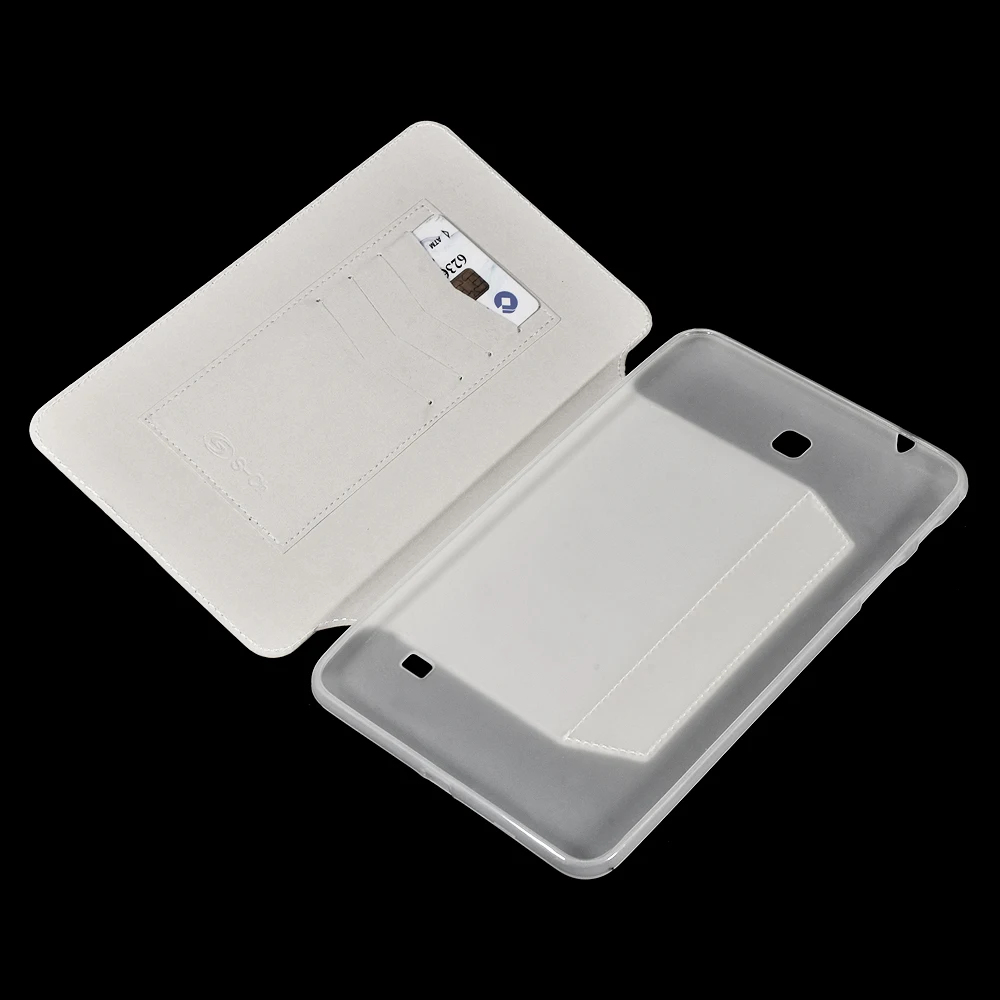 Для samsung Galaxy Tab 4 8,0 para T330 T331 T335 откидной складной чехол из искусственной кожи TPU чехол мягкий искусственный высококачественный защитный чехол