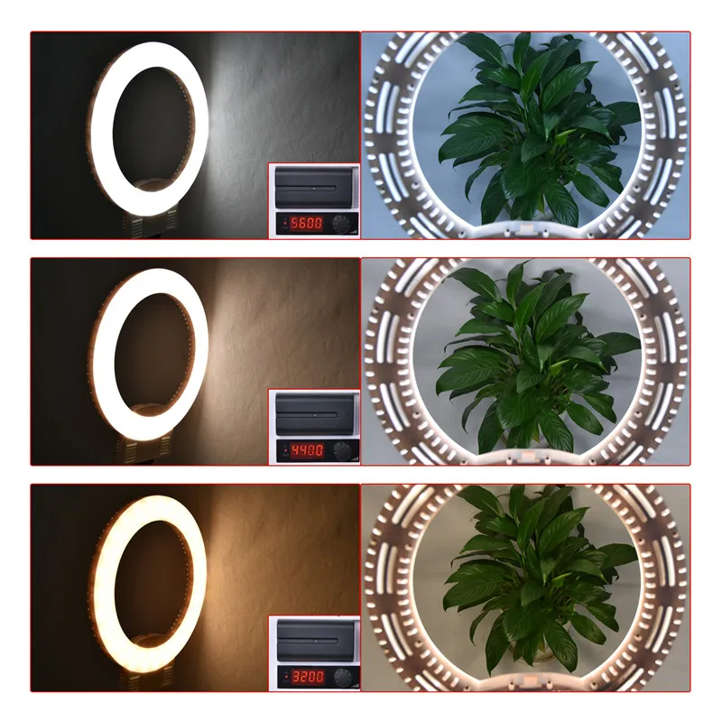 FOSOTO FT 12B Led фотографическое Освещение 3200 5600K 3 Горячая обувь для камеры телефона