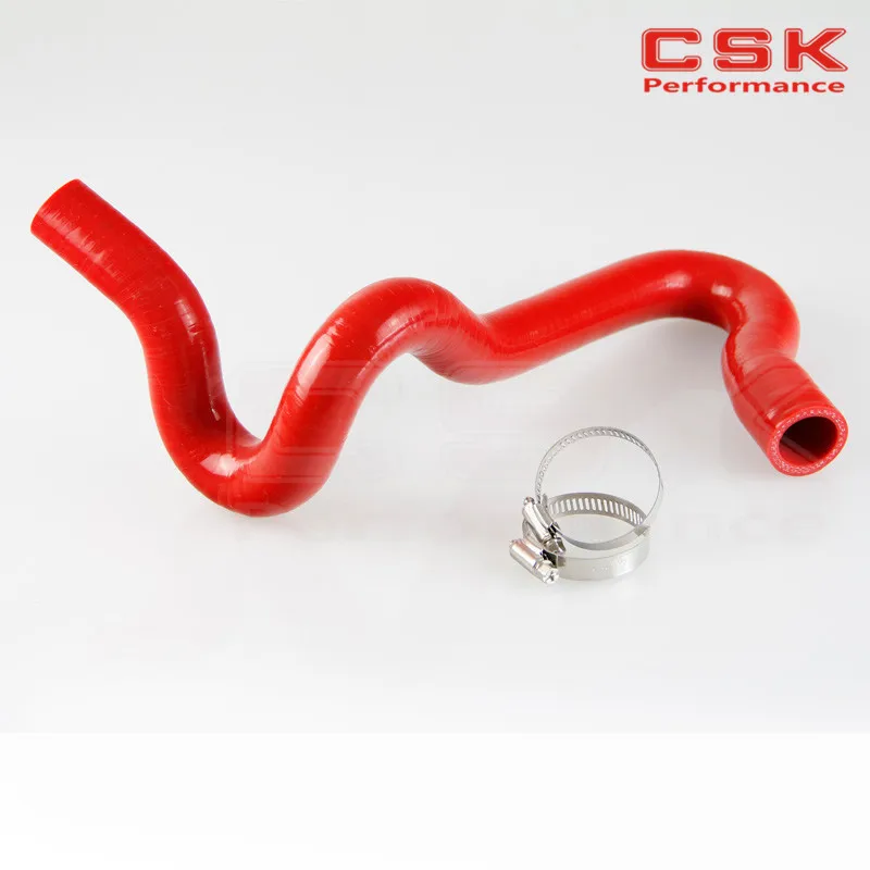Turbo Silicone hose Intercooler hose For Audi A4 1.8T Quattro B5 1.8L RED + two clamps aluminum