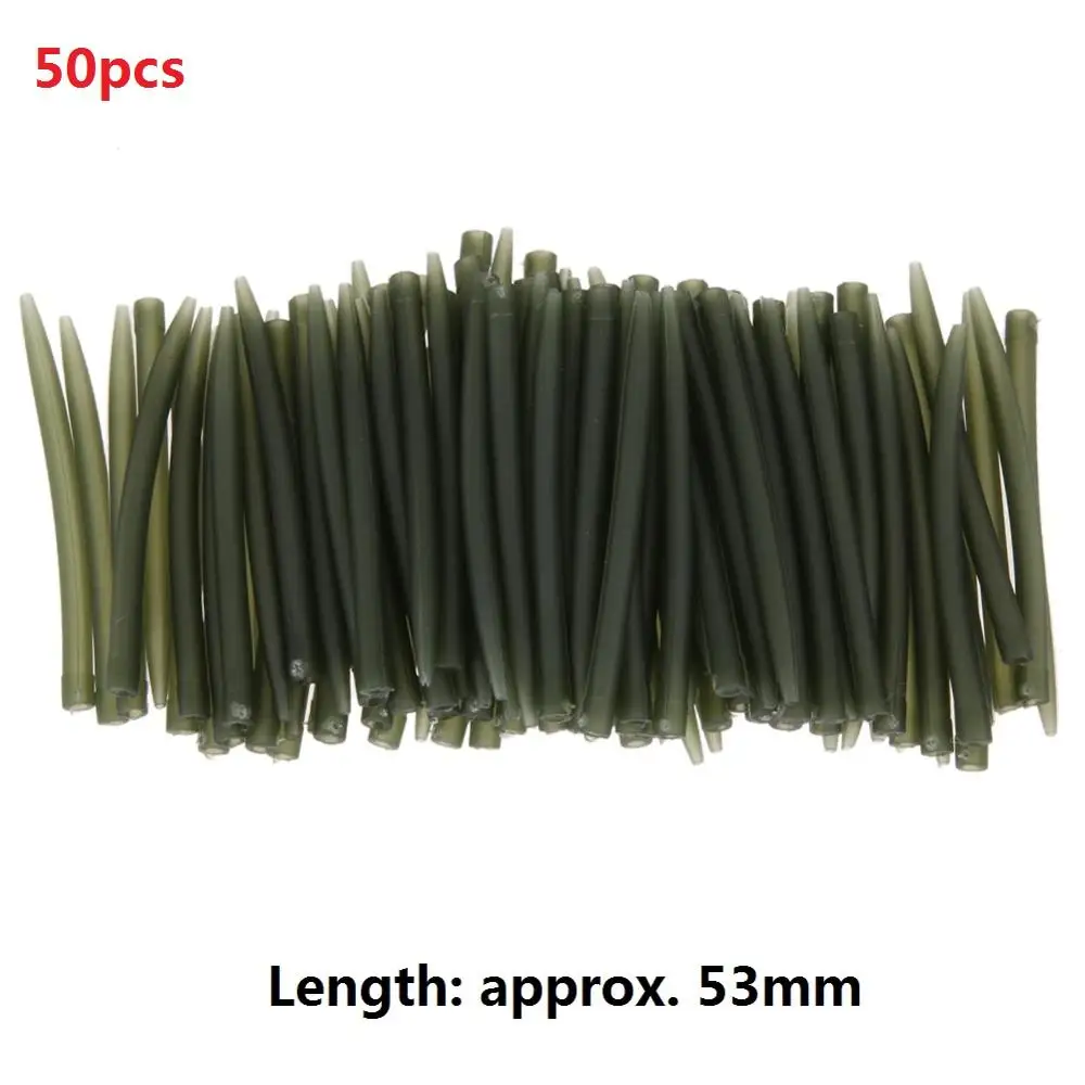 Type B 50pcs 20 шт.-80 шт. TPR терминал 35 мм-75 мм анти-спутывание рукава соединяются с рыболовными крючками Карп рыболовные снасти коробки Pesca Iscas инструменты - Цвет: Type B 50pcs