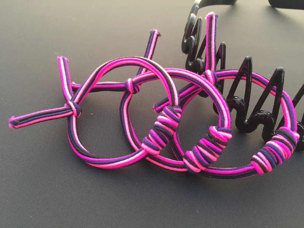 Эластичная резинка для волос в полоску 6 цветов | Аксессуары одежды