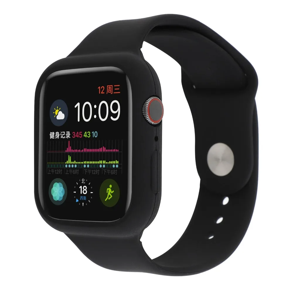 Silicone strap for apple watch bands with Case series 4 3 2 1 Sport wristband Shock-Proof IWatch 38mm 40 42mm 44mm | Наручные часы