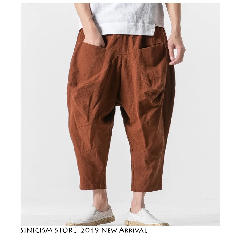 Sinicism Store мужские однотонные шаровары мужские Харадзюку Свободные Хип-хоп штаны для бега мужские Armygreen дизайнерские спортивные штаны размера плюс