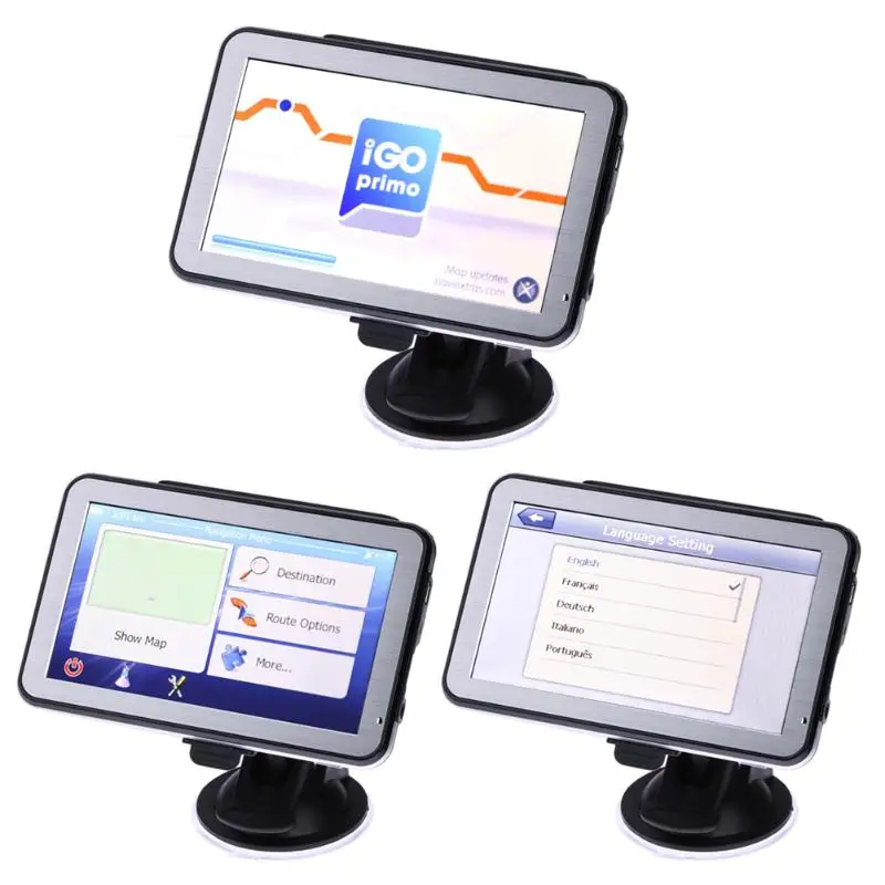 5 дюймов Автомобильный gps навигатор Mstar 800 MHz DDR 128M 8GB gps навигатор сенсорный экран 128MB ram+ 8GB Flashroom gps новая карта